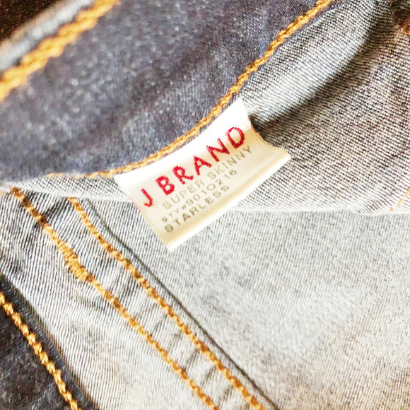 J Brand Super Skinny Starless Dark Wash Jean SZ26 - Picture 5 of 8